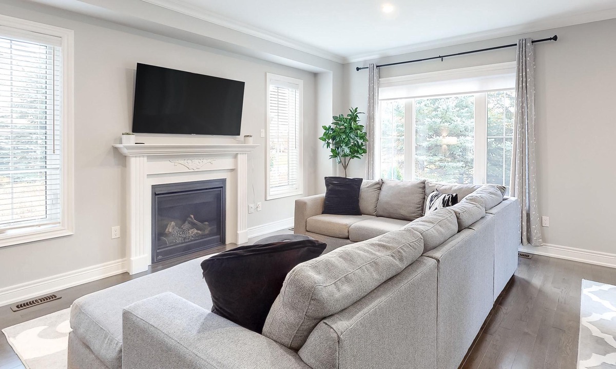 The Blue Mountains House | 2-Story Ski View Condo with Patio, Gas Grill, Gas Fireplace, Shared Pool, & A/C