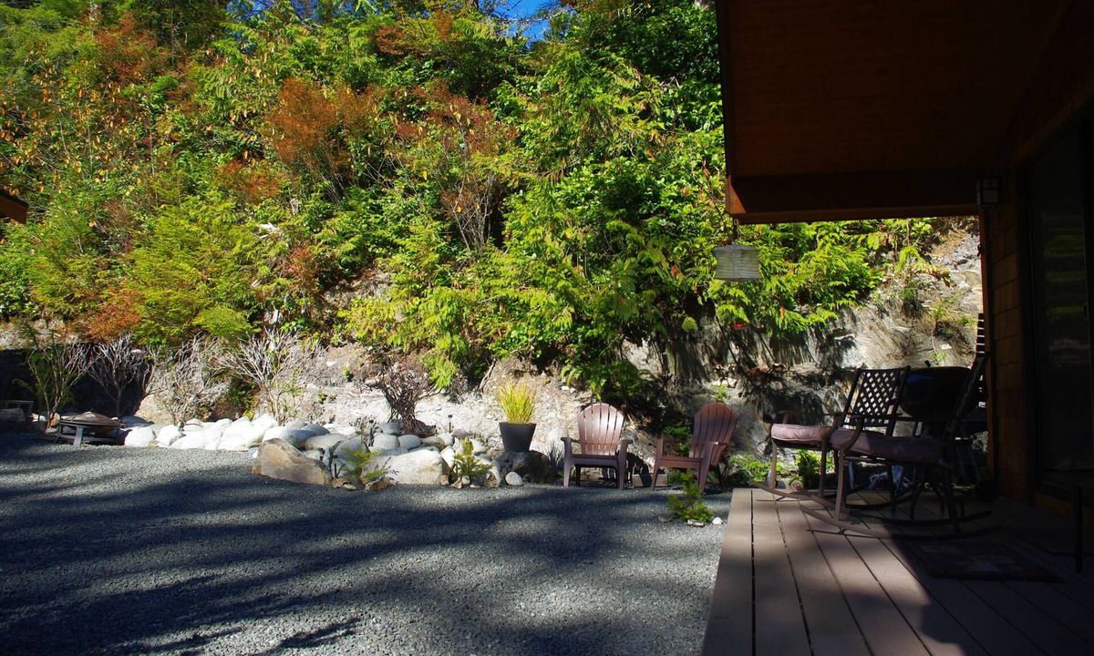 Port Renfrew Cottage | A Wild Coast Chalet ~ with sunny outlook and beautiful tree views