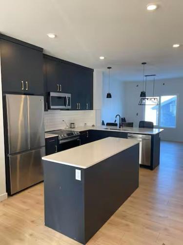 West Edmonton House | Bedroom in the basement Upland F