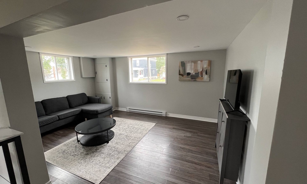 New Glasgow Apartment | Bright and fresh basement apartment, newly renovated.