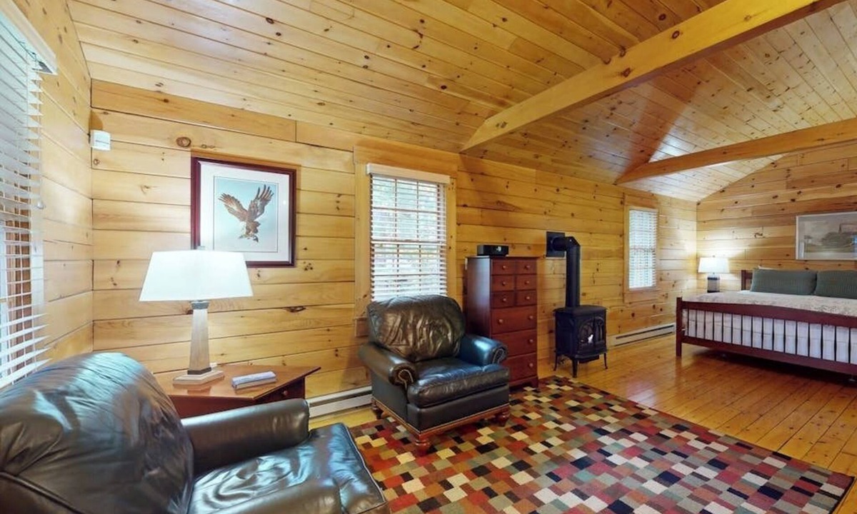 Northport Cabin | Comfortable dog-friendly cabin with fireplace & kitchenette near hiking trails