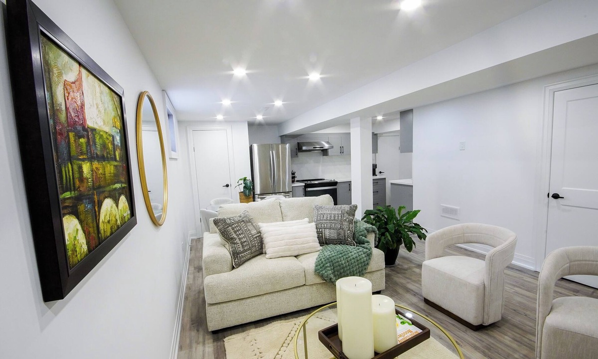 Brantford House | Cozy Hideaway - Private Lower Suite · 2BR · 2BA · Fireplace + Full Kitchen