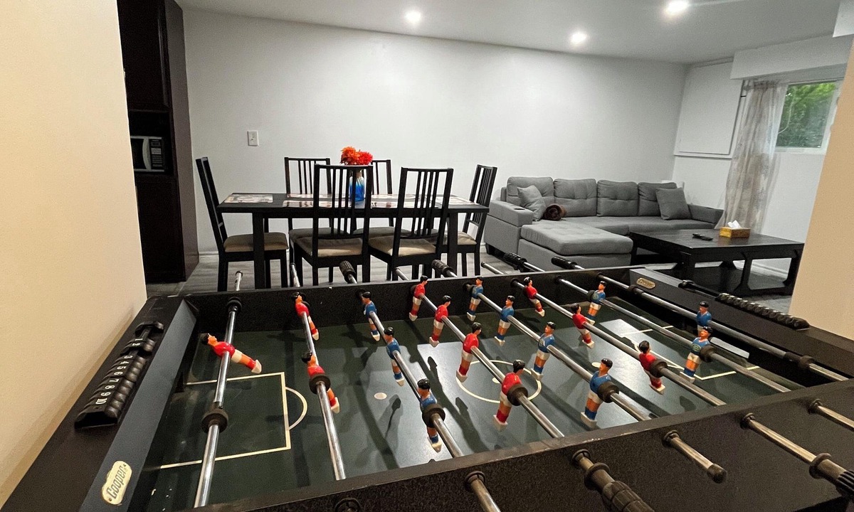 Kingston House | Entire basement suite with a foosball table!