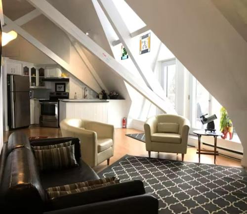 Port Elmsley Apartment | Historic Gothic Stone Church Home and Studio Loft