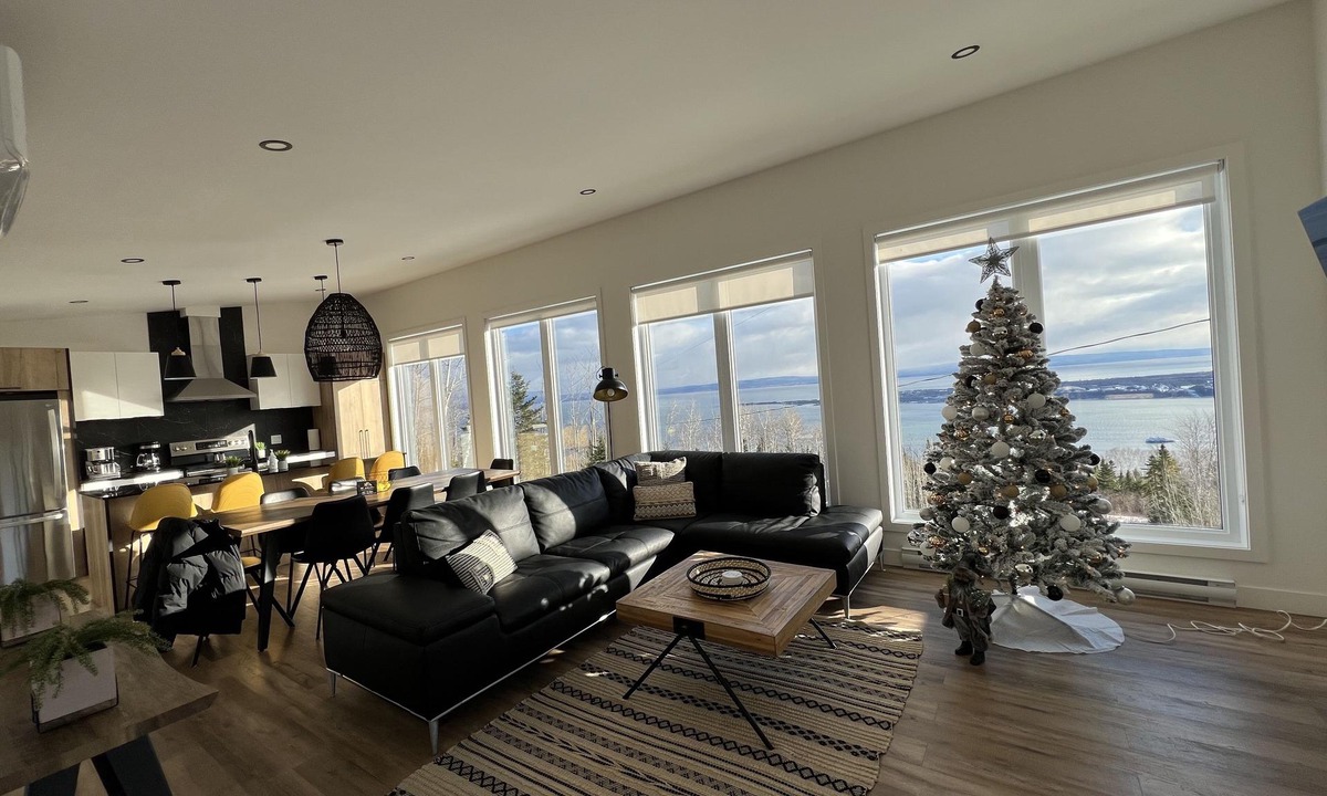 Saint-Joseph-de-la-Rive Ski Chalet | Le Charmant de Charlevoix-Magnifique vue sur le fleuve