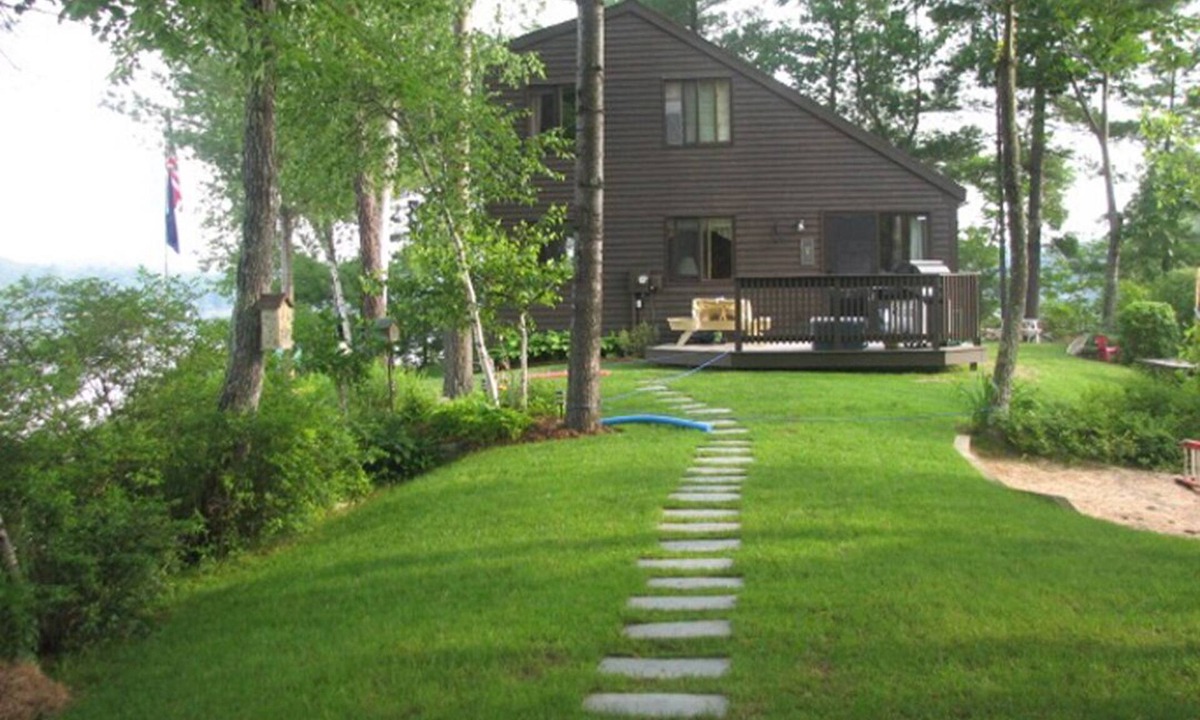 Gray Cottage | Little Sebago Lake, Gray, Maine Lakefront water surrounds you.