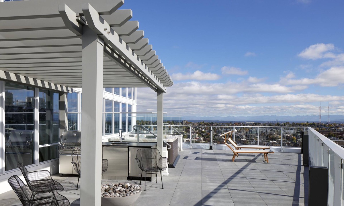Belltown Hotel | Luxury Lake Union Penthouse with Iconic Space Needle Views & Hot Tub Retreat