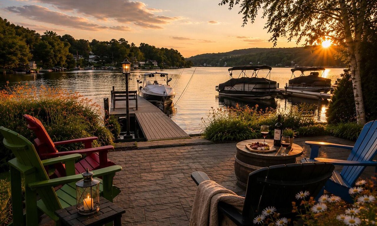 Sainte-Beatrix Ski Chalet | Luxury residence on the shores of Lake Cloutier.
