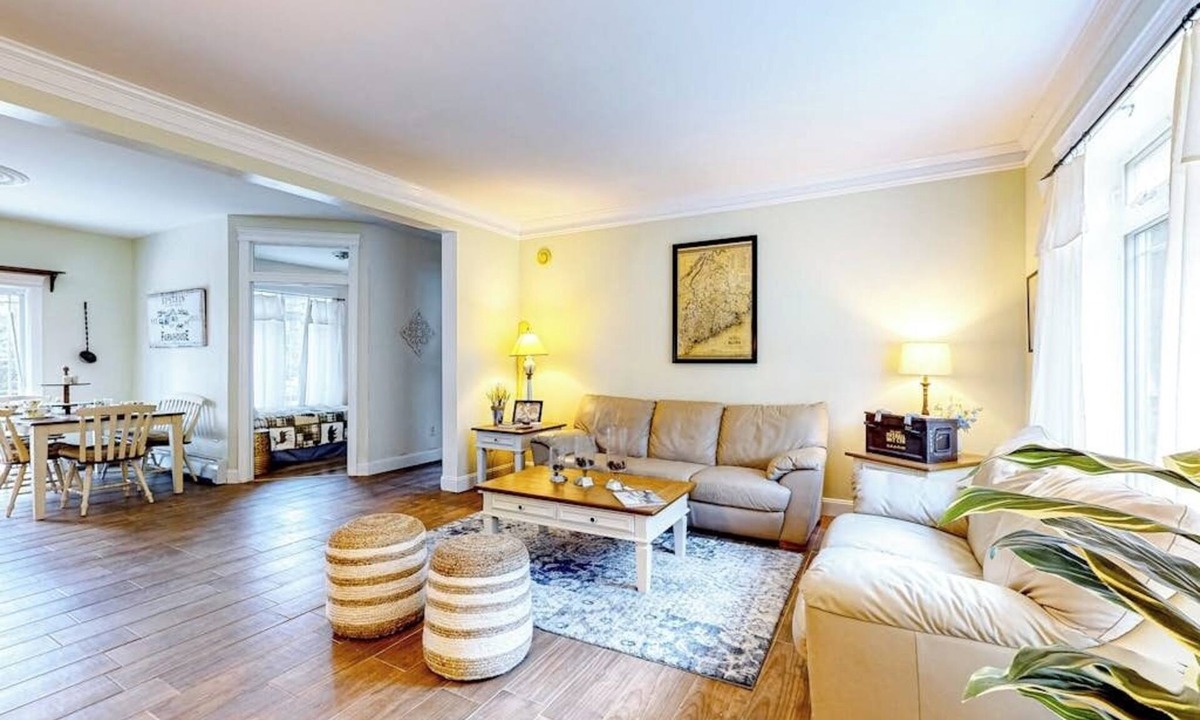 Holden House | Maine Country Getaway | Creekside house in Holden with deck & great location