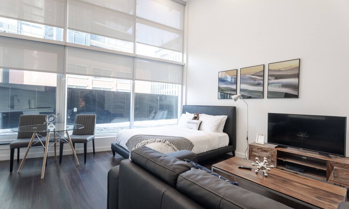Downtown Halifax Apartment | Modern Studio w/Rooftop Terrace, Gym, EV Charger & City Views
