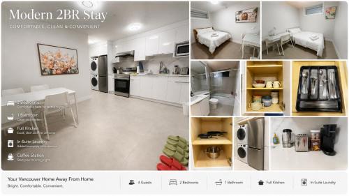 Marpole House | Modern Vancouver 2BR Suite Full Kitchen & Laundry