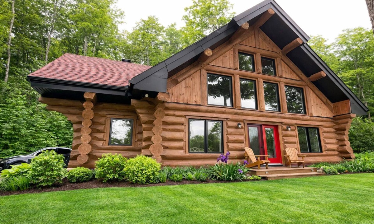 Montebello Ski Chalet | Premium log cabin, peaceful cozy retreat in nature, nearby Golf Montebello