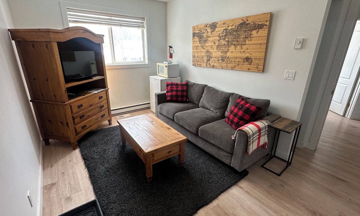 Fernie Hotel | Private Suite with Mountain Views & Living Area