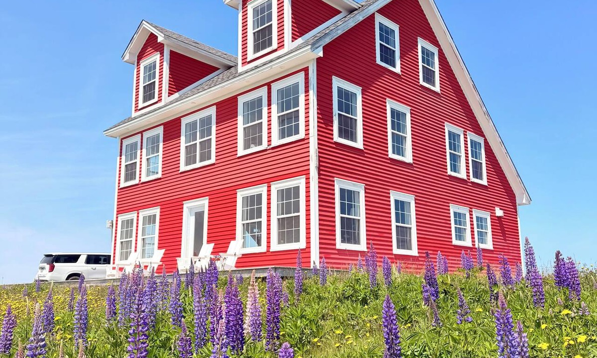 Terra Nova House | Red House on the Hill in beautiful English Habour, NL.