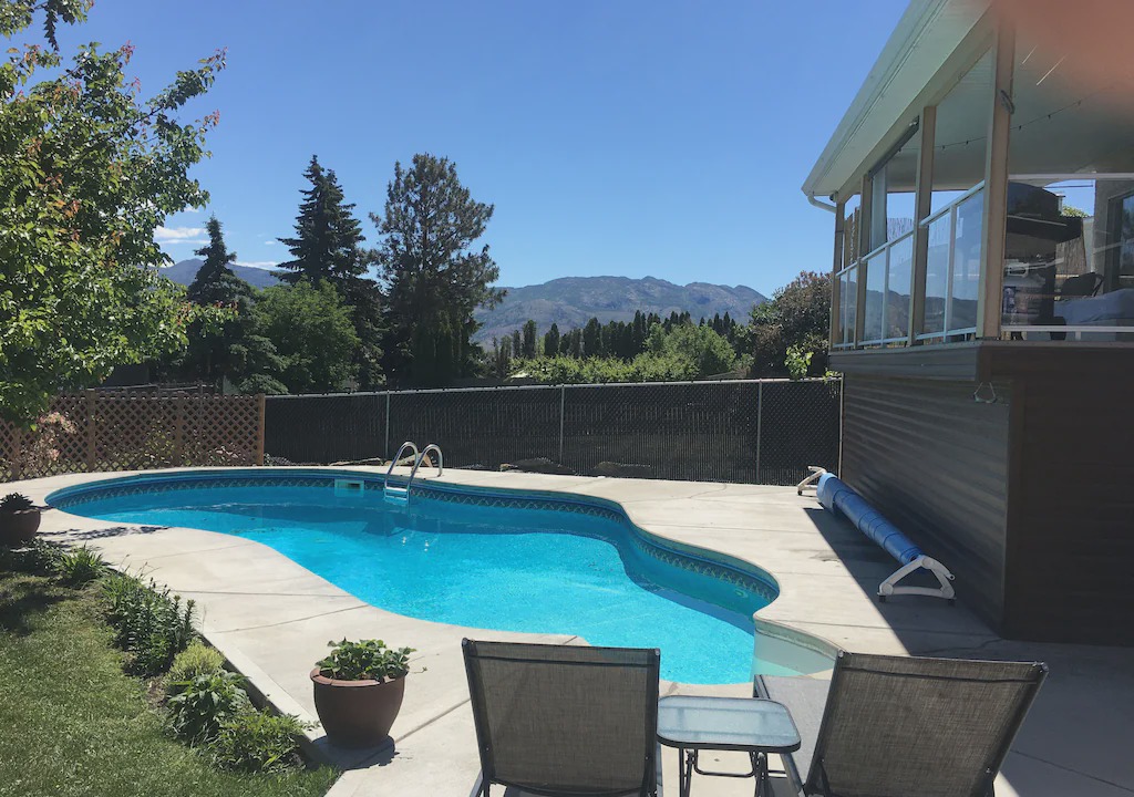 Westbank House | Relax Poolside in West Kelowna