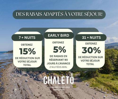 Chateau-Richer Ski Chalet | Relaxation & Comfort - Chalet Sault a la Puce