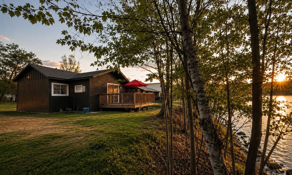 Bartlett Cottage | Riverside Cottage Private Beach Mountain Views