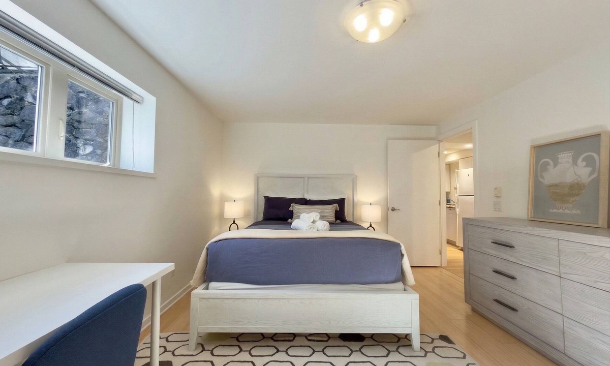 Saanich East Apartment | Spacious one bedroom steps from UVIC and beach. Parking included!
