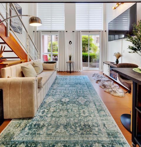 Downtown Vancouver Apartment | Stylish Two-Story Loft with Rooftop Deck