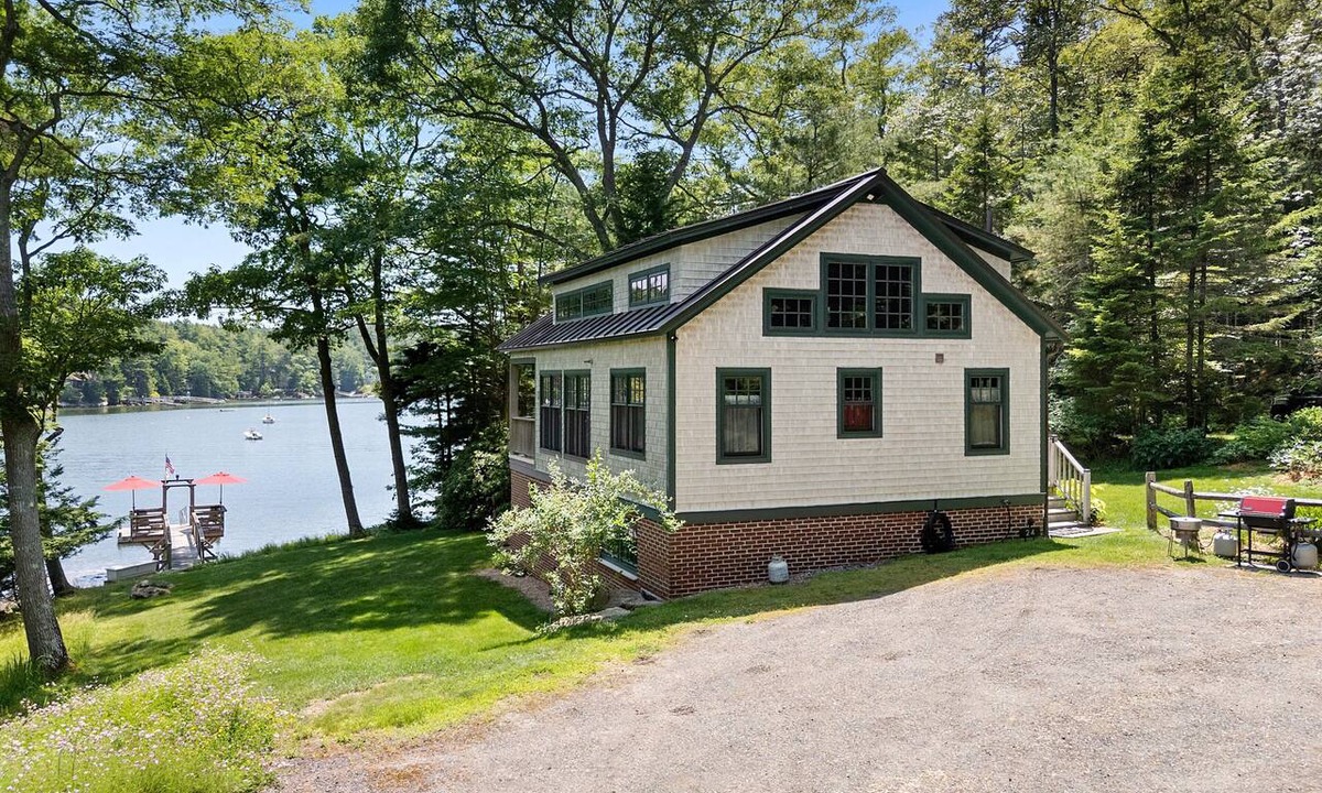 West Bath House | The Boathouse ocean view with 3BR, deck, and waterfront charm