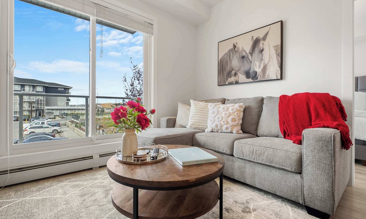 Calgary Apartment | The Cornerstone | Near Airport | Gym | Modern 2/BR