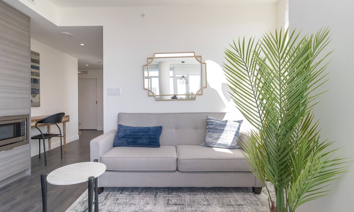 Downtown Victoria Condo | The Vista-Views from 15th Floor, Work Desk and AC