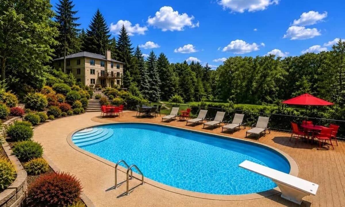 Thornhill House | Tranquil Estate Retreat Pool Pond on 3 Acres