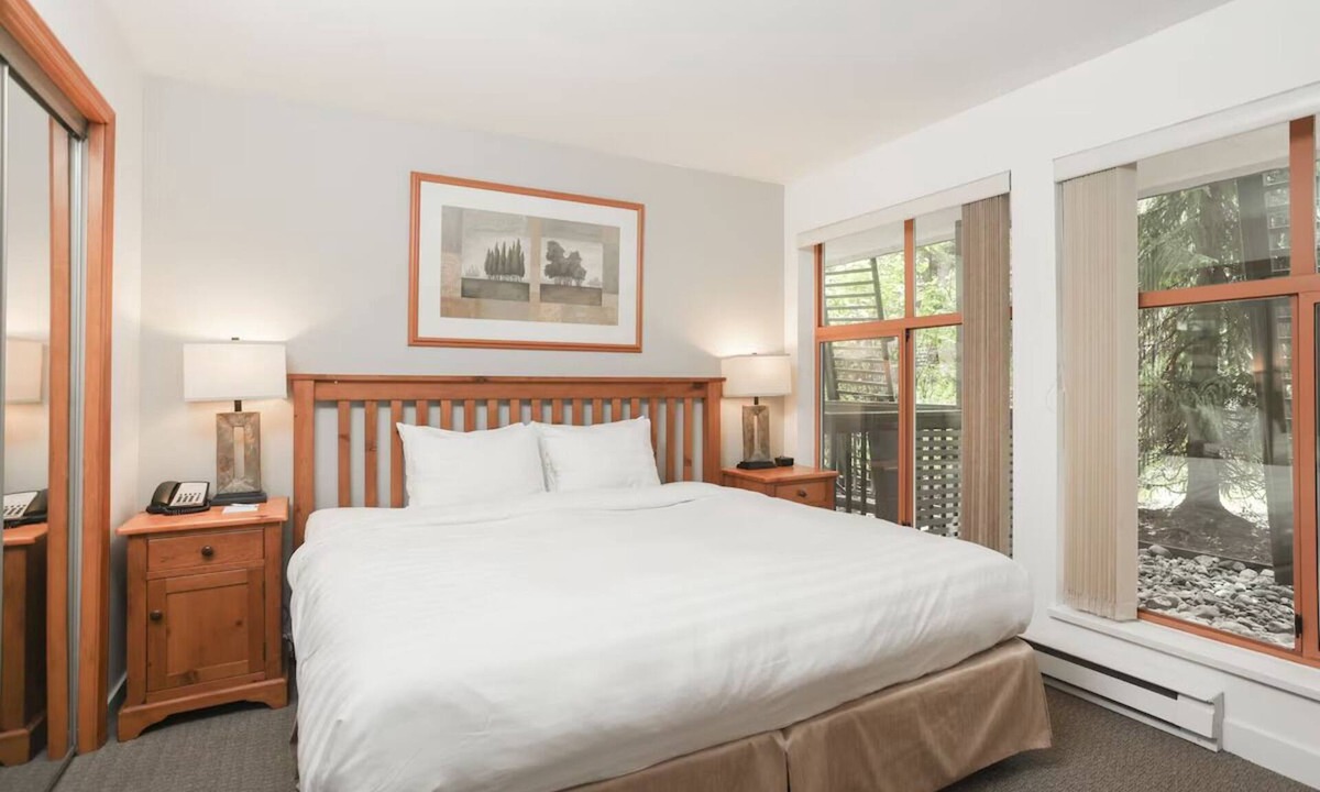 Village North Hotel | Whistler Village Stay | Steps from Marketplace | Heated Pool & Hot Tub
