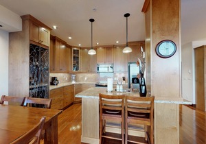 Ski-in/out condo w/private hot tub, gas fireplace, & steam shower - mtn views