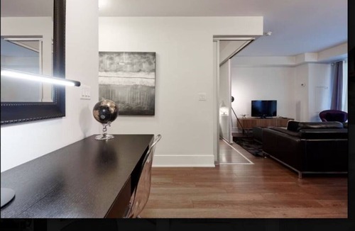 Downtown Toronto Apartment | Balcony 1BR Toronto Suite with Workspace & Wi-Fi