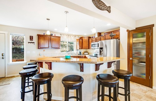 Port Hadlock House | Beachfront 3-story home w/deck, bay views, hot tub, game room, WiFi, EV charger