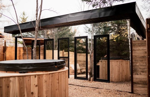 Cocagne Cabin | Beautiful Mirror Cabins Featuring a Private Cedar Hot Tub Nestled in the Forests of Cocagne, Canada