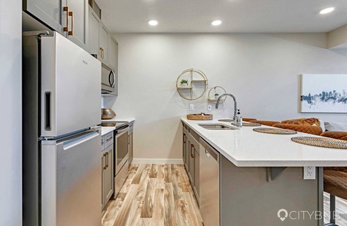 North Central Edmonton Apartment | Blatchford - 2 Queen Beds - W/D to NAIT