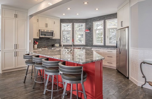 Silver Star Mountain House | Brand new modern duplex with garage, BBQ, hot tub, media room, foosball table