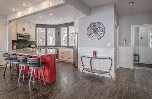 Silver Star Mountain House | Brand new modern duplex with garage, BBQ, hot tub, media room, foosball table