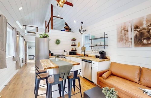 Bucksport Cabin | Brand-new dog-friendly home near Hancock Pond with firepit, grill, streaming, AC