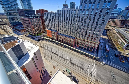 West Don Lands Condo | Canary District Luxury Penthouse Cozy Bedrooms Panoramic Views 360° Gym