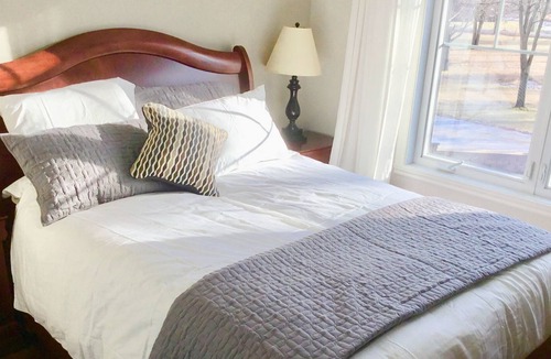 Venise-en-Quebec Apartment | Château Venise - Lake Champlain Waterfront Luxury Inn - Garden View with Kitchen