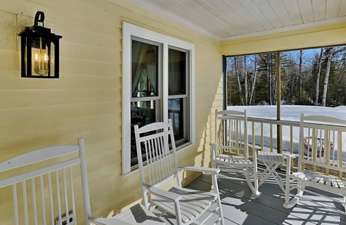 Cherryfield House | Cherryfield Trails: Custom new house on 76 acres with trails and riverfront.