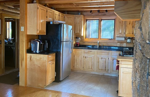 Bridgton Cabin | Closest Lakefront Log Cabin with Stunning Views & Expansive Private Lawn