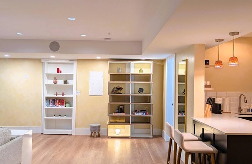 Maple Ridge Apartment | Cozy and modern guest suite with private patio.