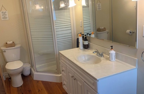 Minden Hills House | Cozy cottage facing sunsets, private beach, stars and nature (pet friendly)