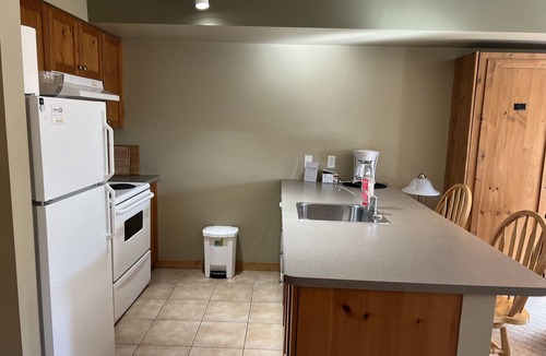 Silver Star Mountain Condo | Cozy Creekside condo on the trails with views - pet friendly too!