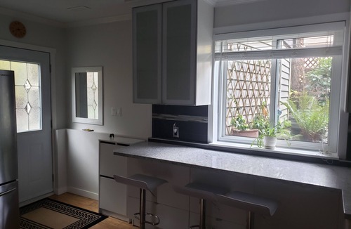 Kitsilano Apartment | Cozy garden suite for six in beautiful Kits Point, half a block from Kits Beach.