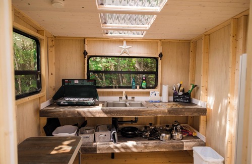 Eastport Cabin | Cozy private Glamping cabin in walking distance to beach and 2 others close bye.