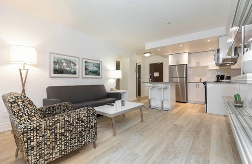 Bloor-Yorkville Apartment | Discover an urban retreat in this spacious one-bedroom suite in Downtown Toronto