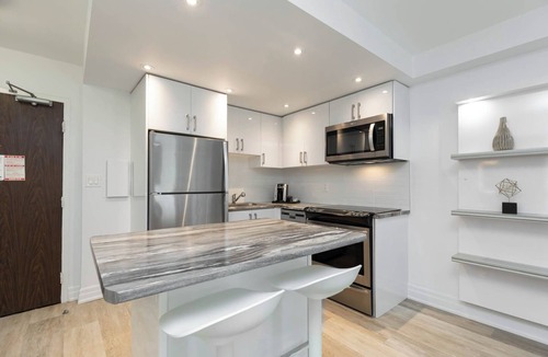 Bloor-Yorkville Apartment | Discover an urban retreat in this spacious one-bedroom suite in Downtown Toronto