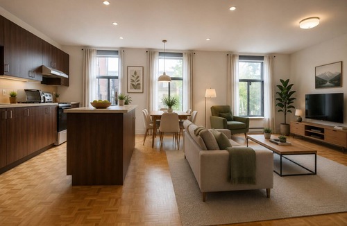 Latin Quarter Condo | Downtown 2BR Executive Suite /Sleeps 6/Steps to Berri-UQAM Metro,UQAM,CHUM.