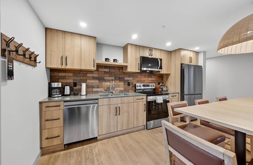 Revelstoke Apartment | Downtown Suite | Kitchen + Near Mountain Resort