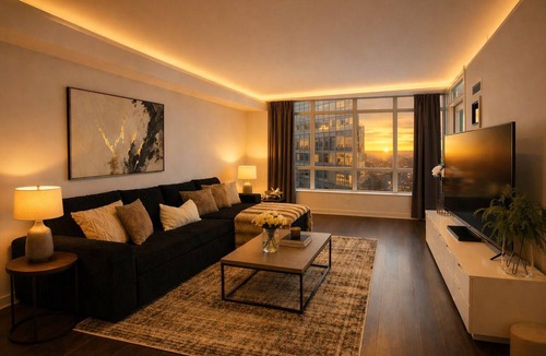 CityPlace Apartment | Elegant 2BR Downtown Toronto Condo | Free Parking